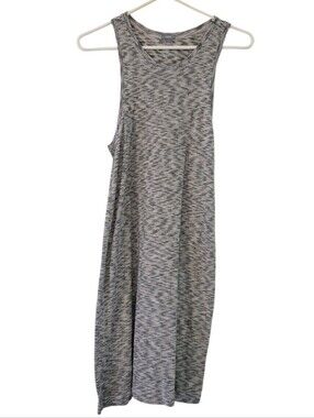 Aerie 100% Cotton Black & White Striped Sleeveless Basic Summer Mini Dress Small